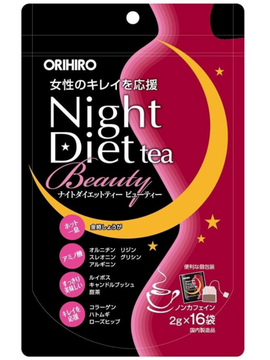 ORIHIRO Night Diet Tea Beauty дієтичний чай  для підтримання краси, 16 шт