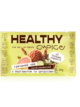 HEALTHY CHOICE гречаний чай з бергамотом та цитрусом 30г