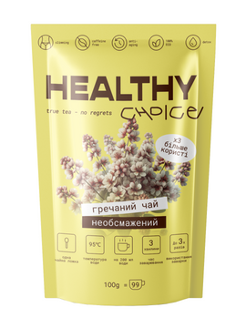 Необсмажений гречаний чай Healthy Choice, 100 гр