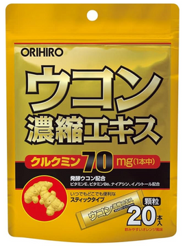 ORIHIRO Turmeric Concentrated Extract  концентрований екстракт куркуми, 20 стіків