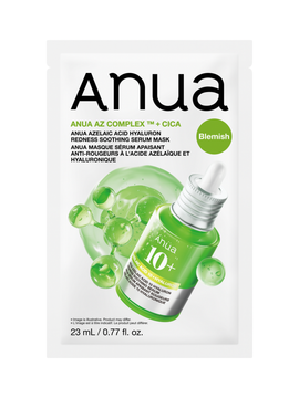 Заспокійлива маска з азелаїновою кислотою Anua Azelaic ACID Hyaluron Redness Soothing Serum Mask