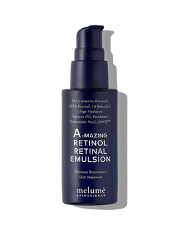Нічна мікроемульсія з ретиноїдом і ретиналем Melumé A-mazing Retinol Retinal Emulsion, 30 ml