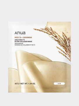Укріплююча гідрогелева маска з екстрактом рису ANUA Rice 70 Glow Collagen Mask