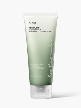 Глибокоочисна пінка для вмивання ANUA Heartleaf Quercetinol Pore Deep Cleansing Foam, 150 ml ( оновлена)