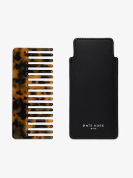 KATE KORE Hair Comb Гребінець для волосся чорний гладкий