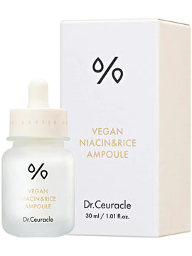 Dr.Ceuracle Vegan NIACIN&RICE Ampoule Ампульна сироватка для вирівнювання тону з ніацинамідом та екстрактом рису