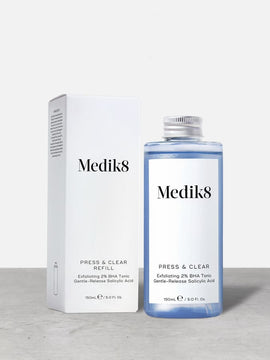 Тонік із саліциловою кислотою 2% для проблемної шкіри Medik8 Press Clear BHA Tonic Refill, 150 мл (змінний флакон)